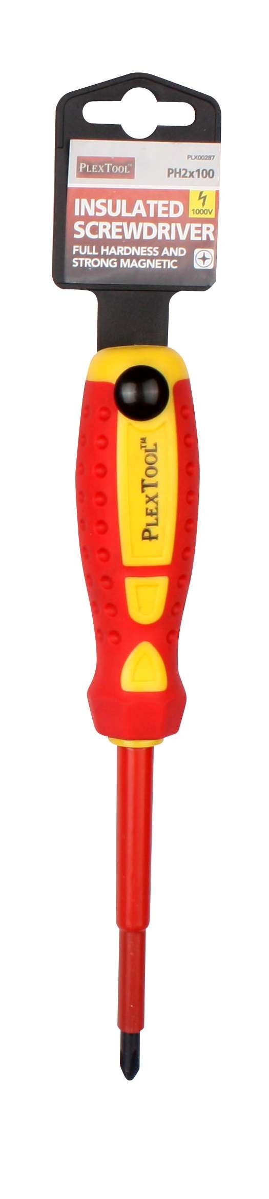 4"L x PH2 Full Hardness Strong Magnetic Insulated Screwdriver - 1