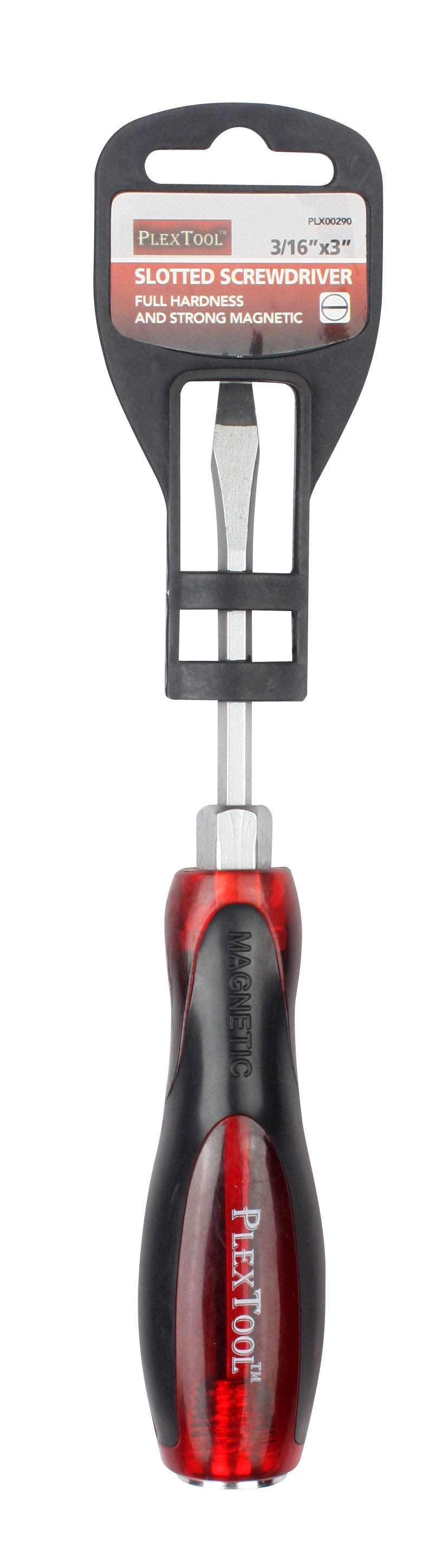 3"L x 3/16" Slotted Full Hardness Strong Magnetic Screwdriver - 1