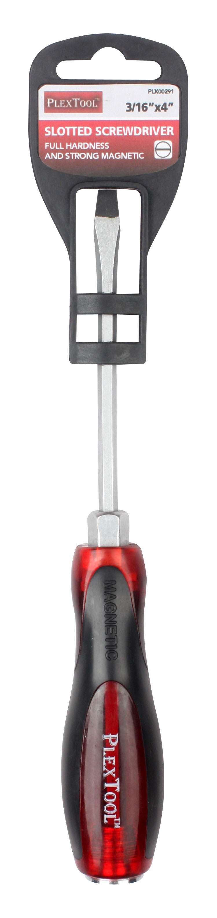 4"L x 3/16" Slotted Full Hardness Strong Magnetic Screwdriver - 1
