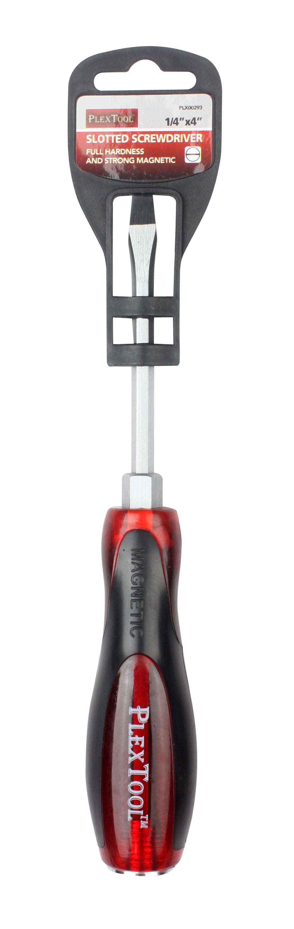 4"L x 1/4" Slotted Full Hardness Strong Magnetic Screwdriver - 1