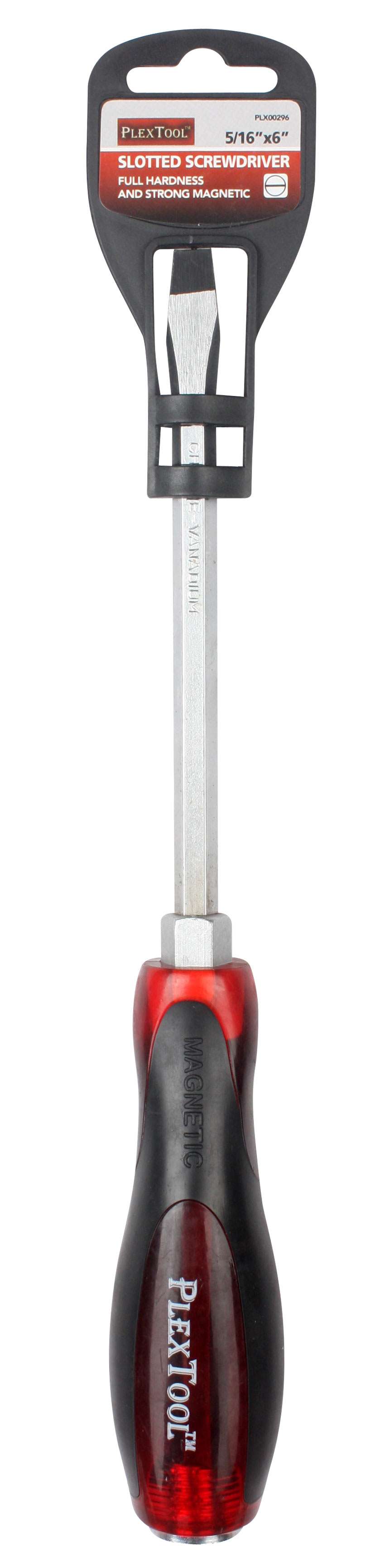 6"L x 5/16" Slotted Full Hardness Strong Magnetic Screwdriver - 1