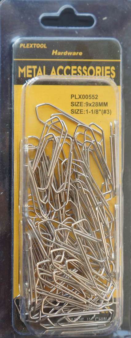 1-1/8"(#3) Pointed Paper Clips, 55/Pack - 1