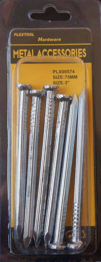 3"L Concrete and Brick Nails, 6/Pack - 1