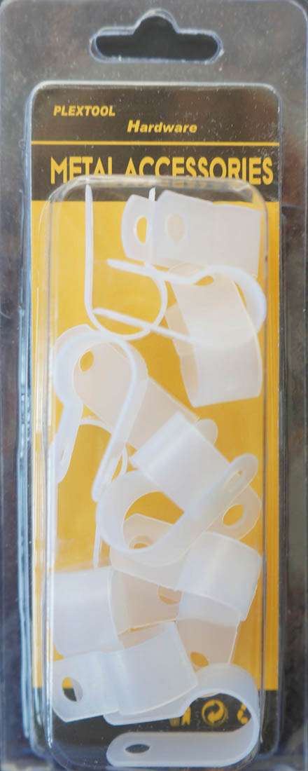 3/8" Plastic Wire Clamps, 16/Pack - 1
