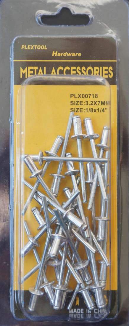 1/8" x 1/4" Rivet, 30/Pack - 1