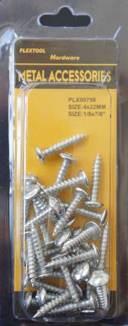 1/8 x 7/8"L Phillips Truss Sheet Metal Screws, 30/Pack