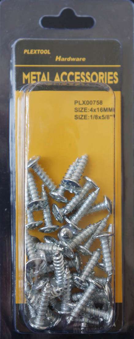 1/8 x 5/8"L Phillips Truss Sheet Metal Screws, 38/Pack