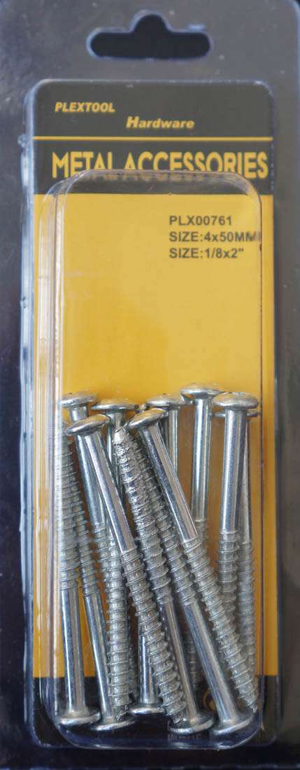 1/8 x 2"L Phillips Truss Sheet Metal Screws, 13/Pack