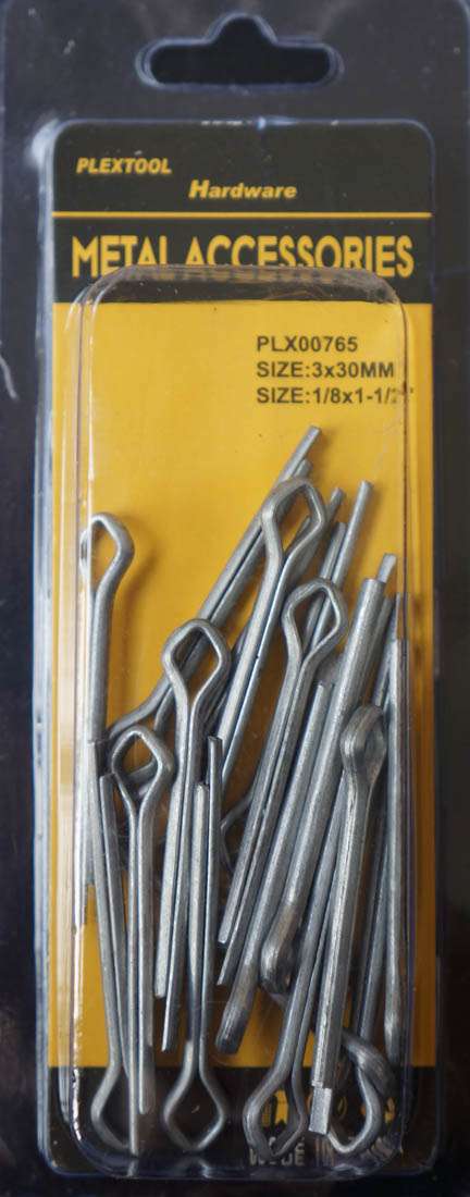 1/8"D x 1-1/2"L Cotter Pin, 28/Pack - 1