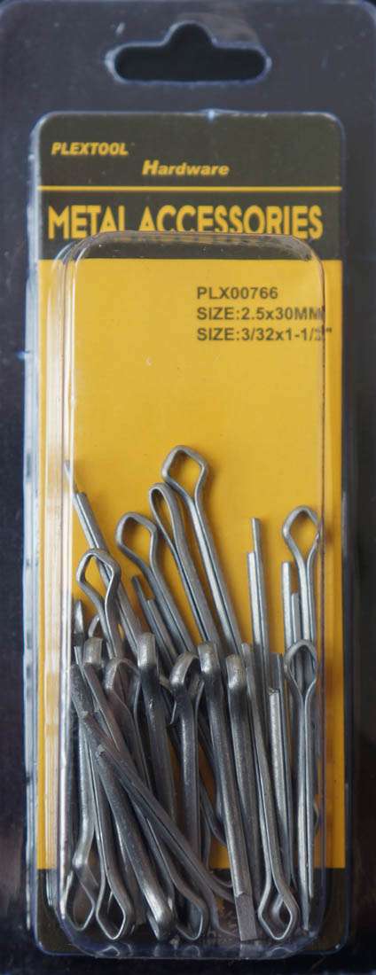 3/32"D x 1-1/2"L Cotter Pin, 19/Pack - 1