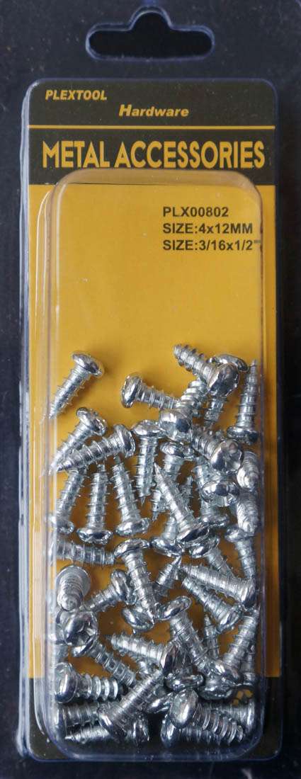 3/16 x 1/2"L Phillips Pan Head Sheet Metal Screws, 46/Pack - 1