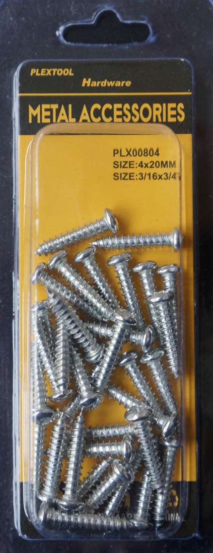 3/16 x 3/4"L Phillips Pan Head Sheet Metal Screws, 33/Pack - 1