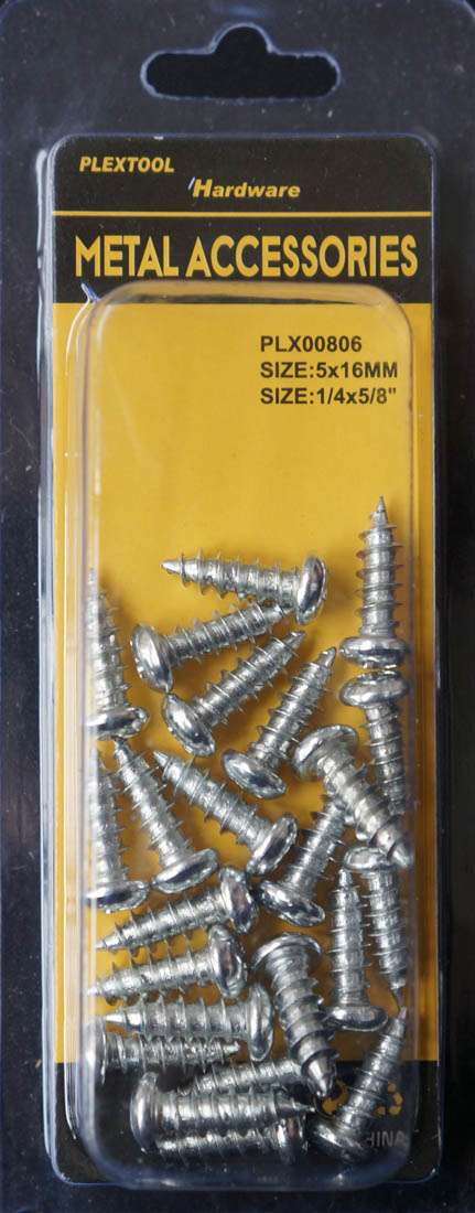 1/4 x 5/8"L Phillips Pan Head Sheet Metal Screws, 23/Pack - 1