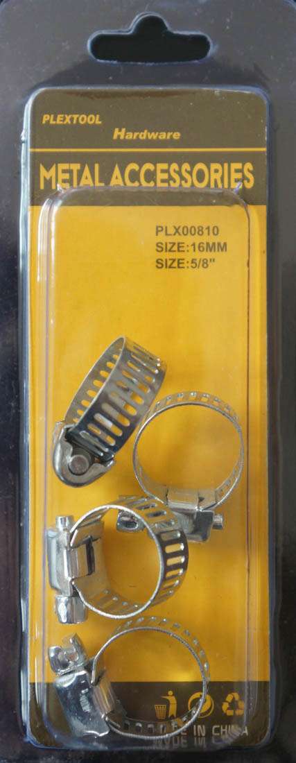 5/8" Hose Clamps, 4/Pack - 1