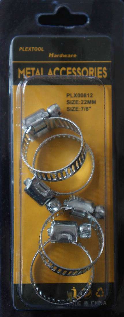 7/8" Hose Clamps, 4/Pack - 1