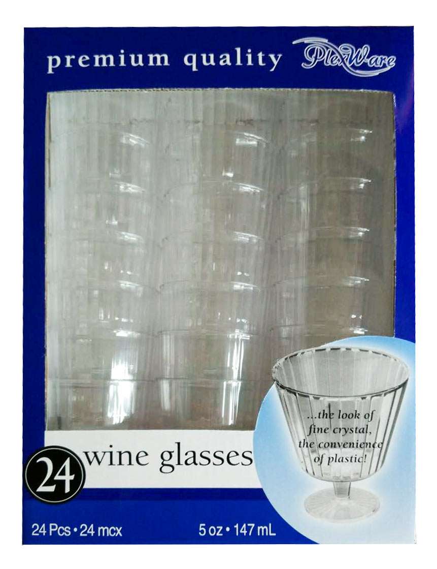 5 oz Clear Wine Cup, 24/Pack, 10/Case - 1