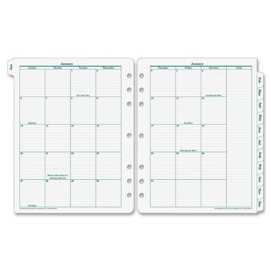 Franklin Covey Original Monarch Monthly Tab, Sold as 1 Each