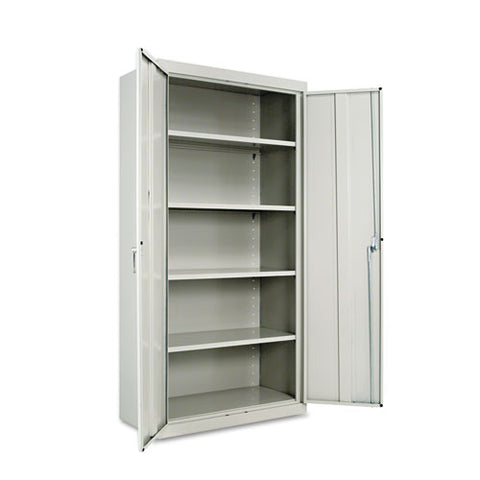 Assembled 72" High Storage Cabinet, w/Adjustable Shelves, 36w x 18d, Light Gray, Sold as 1 Each