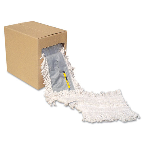 Flash Forty Disposable Dustmop, Cotton, 5", Natural, Sold as 1 Each