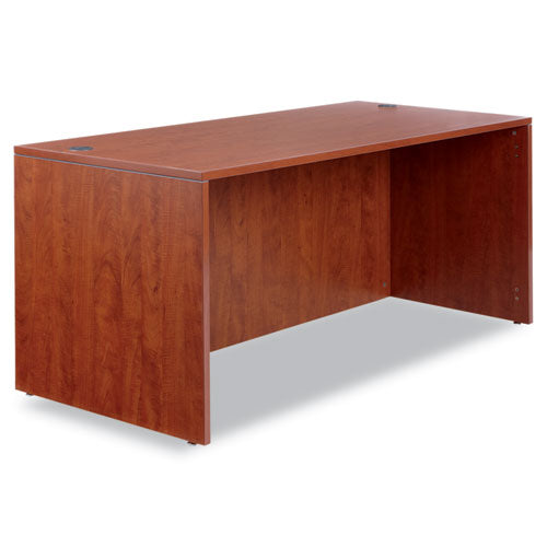 Alera - Valencia Series Straight Front Desk Shell, 65w x 29-1/2d x 29-1/2h, Med Cherry, Sold as 1 EA