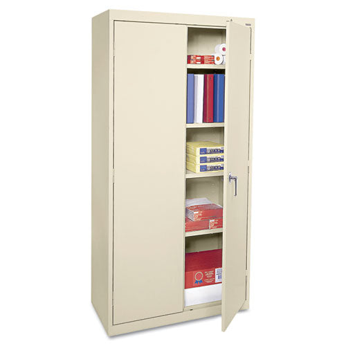 Economy Assembled Storage Cabinet, 36w x 18d x 72h, Putty, Sold as 1 Each