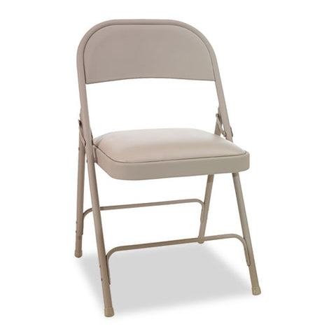 Alera - Steel Folding Chair w/Padded Seat, Tab, 4/Carton, Sold as 1 CT