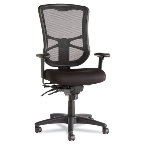 Alera - Elusion Series Mesh High-Back Multifunction Chair, Black, Sold as 1 EA
