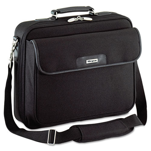 Targus - Notepac Laptop Case, Ballistic Nylon, 15-3/4 x 5 x 14-1/2, Black, Sold as 1 EA