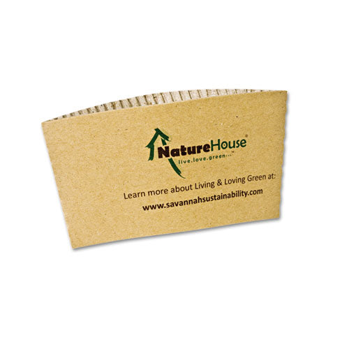 NatureHouse - Hot Cup Sleeves, Fits 8-oz Cups, 50/Pack, Sold as 1 PK