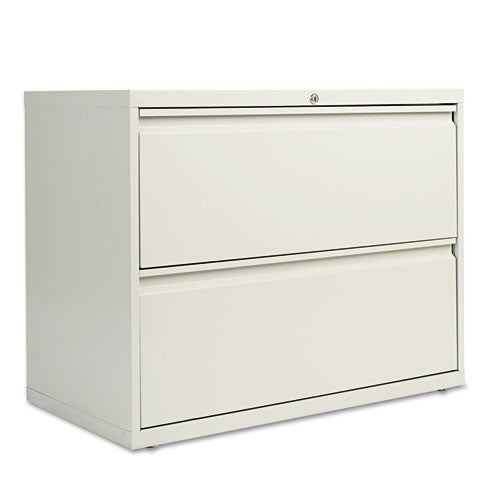 Two-Drawer Lateral File Cabinet, 36w x 19-1/4d x 28-3/8h, Light Gray, Sold as 1 Each