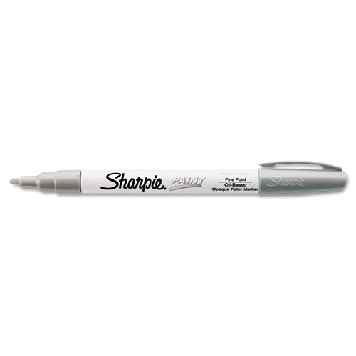 Permanent Paint Marker, Fine Point, Silver, Sold as 1 Each