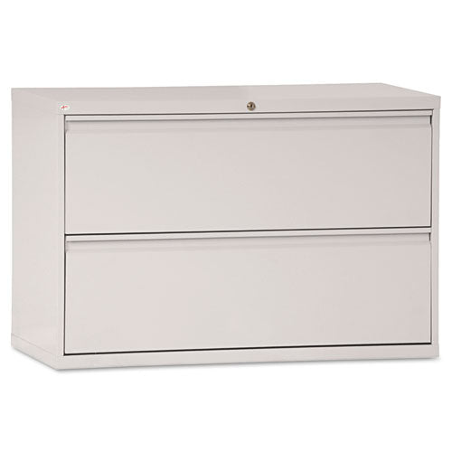 Two-Drawer Lateral File Cabinet, 42w x 19-1/4d x 28-3/8h, Light Gray, Sold as 1 Each