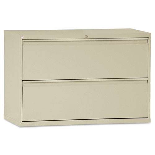 Two-Drawer Lateral File Cabinet, 42w x 19-1/4d x 28-3/8h, Putty, Sold as 1 Each