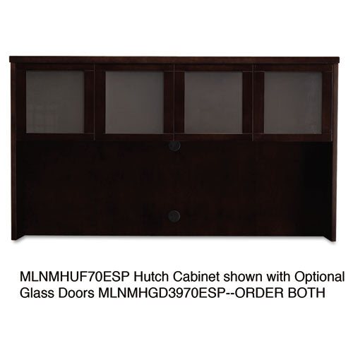 Mayline - Mira Series Veneer Assembled Hutch Frame, 70w x 14d x 39h, Espresso, Sold as 1 EA