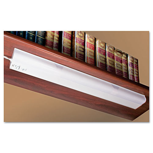 Ledu - Under Cabinet Fluorescent Lamp, Steel, White, Sold as 1 EA