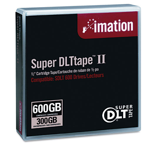 imation - 1/2-inch Super DLT II Cartridge, 2066ft, 300GB Native/600GB Comp. Cap, Sold as 1 EA