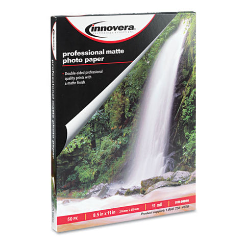 Innovera - Heavyweight Photo Paper, Matte, 8-1/2 x 11, 50 Sheets/Pack, Sold as 1 PK