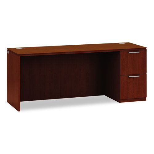 HON - Arrive Single Pedestal Credenza, Right, 72w x 24d x 29-1/2h, Henna Cherry, Sold as 1 EA