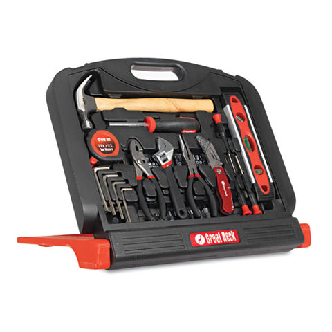 Great Neck - 48-Piece Tool Set in Blow-Molded Stand-Up Case, Sold as 1 EA