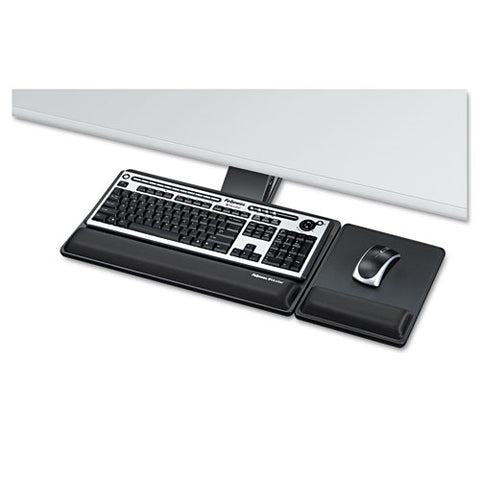 Fellowes - Designer Suites Premium Keyboard Tray, 19 x 10-5/8, Black, Sold as 1 EA