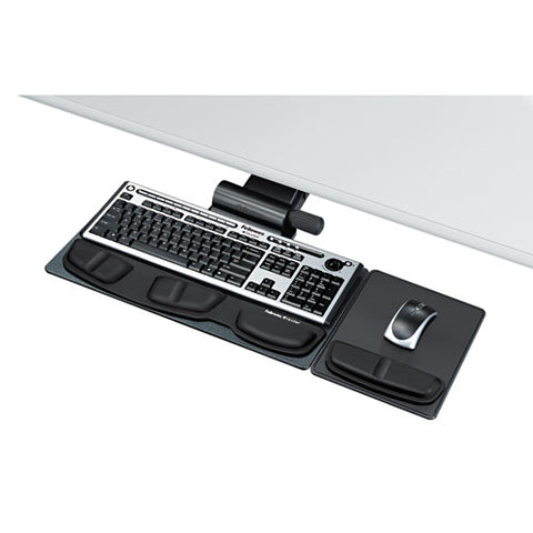 Fellowes - Professional Premier Adjustable Keyboard Tray, 19 x 10-5/8, Black, Sold as 1 EA