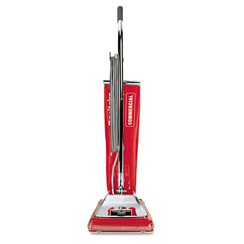 Quick Kleen Commercial Upright Vacuum with Vibra-Groomer II, 17.5lb, Red, Sold as 1 Each