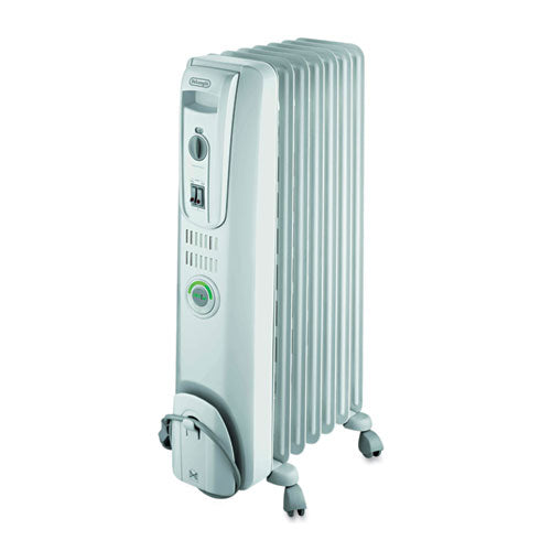 DeLONGHI - ComforTemp Oil-Filled Radiator, Off-White, 13.8 x 9.1 x 25.2, Sold as 1 EA