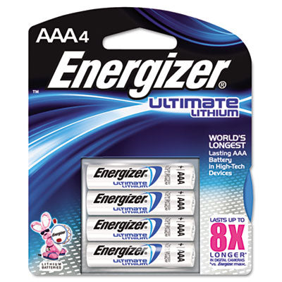 Energizer - e? Lithium Batteries, AAA, 4/Pack, Sold as 1 PK