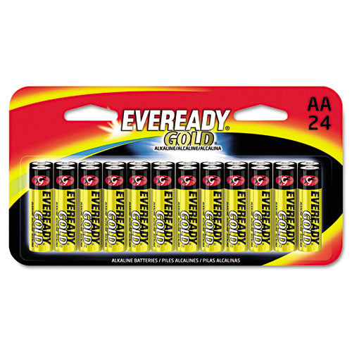 Eveready - Gold Alkaline Batteries, AA, 24 Batteries/Pack, Sold as 1 PK