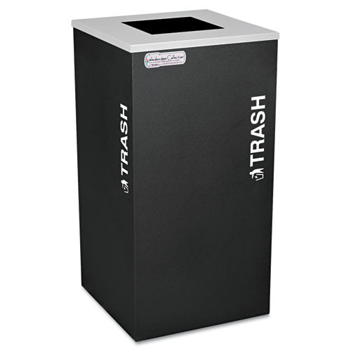 Ex-Cell - Kaleidoscope Collection Recycling Receptacle, 24 gal, Black, Sold as 1 EA