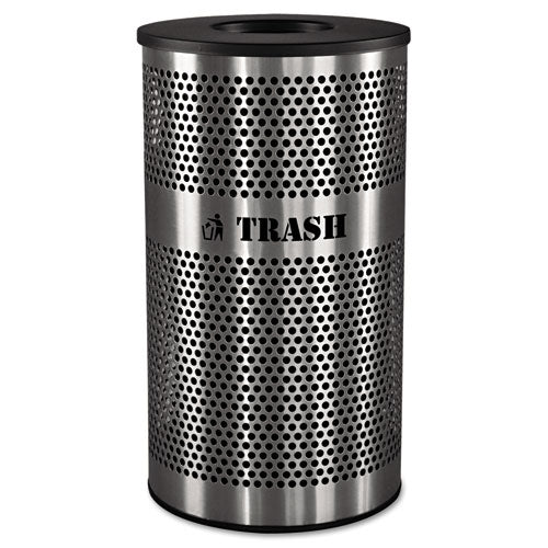 Ex-Cell - Stainless Steel Trash Receptacle; 33 gal; Stainless Steel, Sold as 1 EA