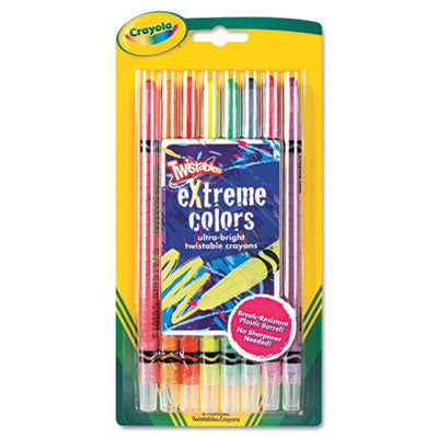 Crayola - Twistable Crayons, 8 Neon Colors/Set, Sold as 1 ST