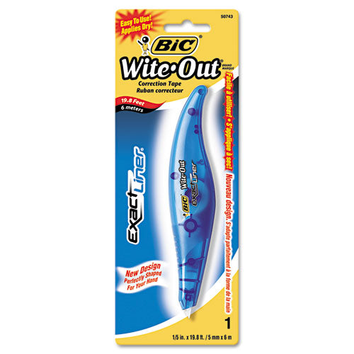 BIC - Wite-Out Exact Liner Correction Tape Pen, Non-Refillable, 1/5-inch x 236-inch, Sold as 1 EA