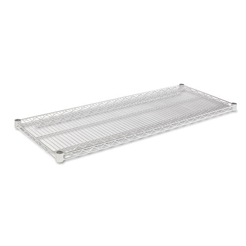 Alera - Industrial Wire Shelving Extra Wire Shelves, 48w x 18d, Silver, 2 Shelves/Carton, Sold as 1 CT